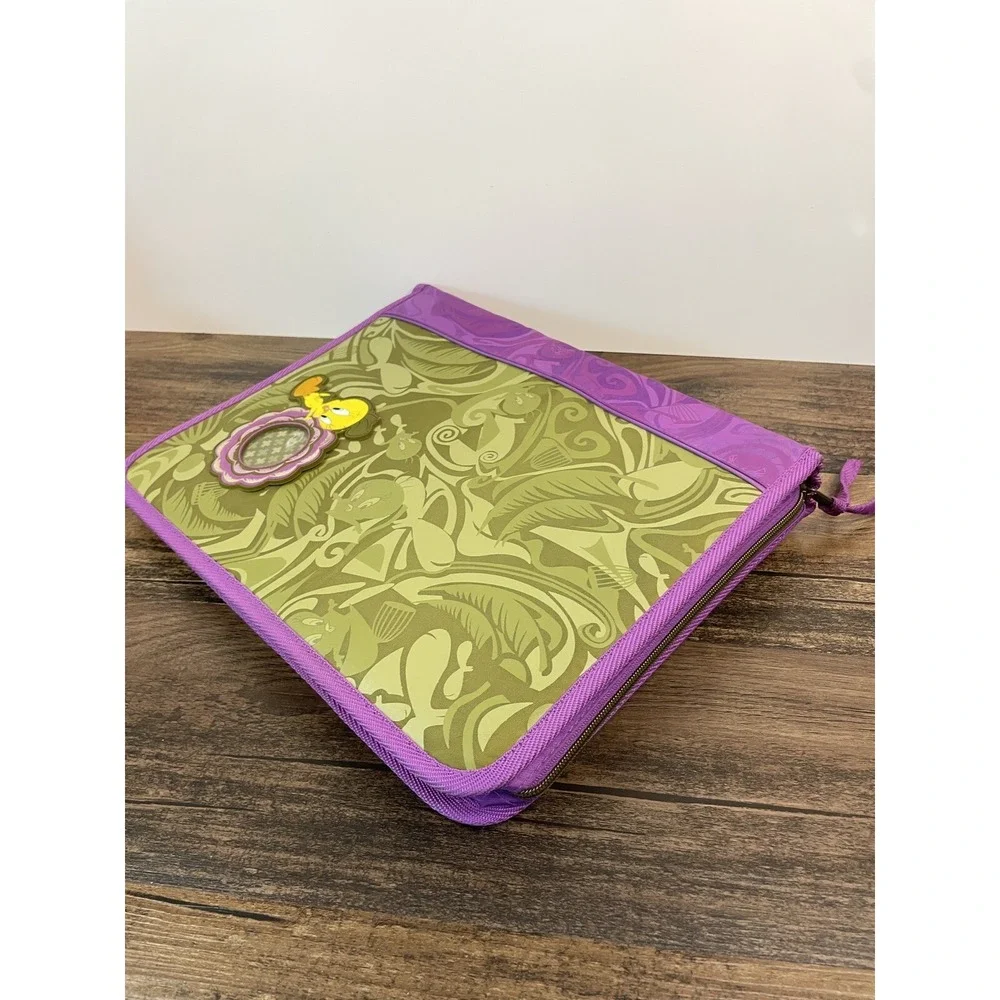 Looney Tunes Tweety Bird Trapper Keeper Style Zippered Binder Rubber Frame